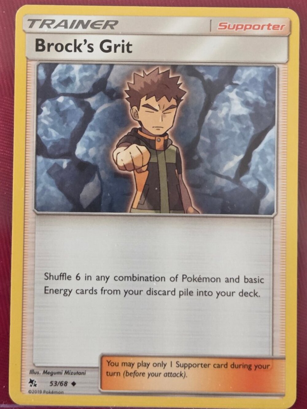 2019 POKEMON, BROCK'S GRIT CARD!!!